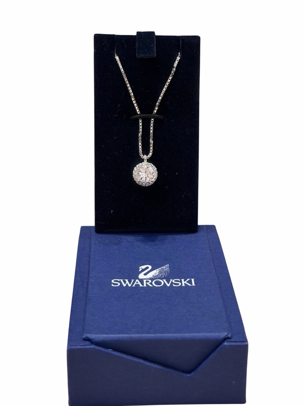 Swarovski Reversible Pavé Ball & Round Pendant Necklace